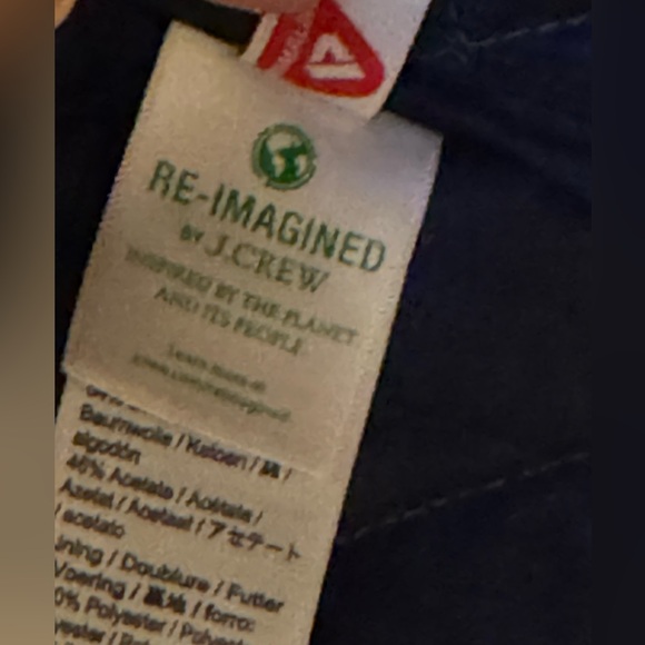 NWT J Crew Collection Quilted Barn Jacket in High Shine Satin Fall - Picture 7 of 11